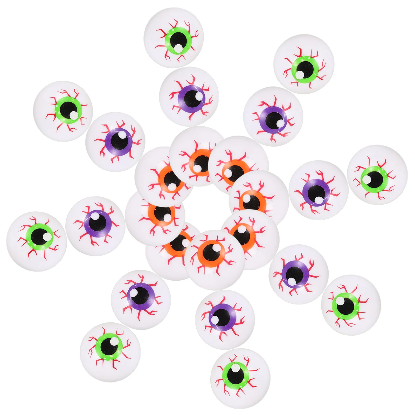 

24pcs Ball Decor Realistic Table Tennis Eyeballs Scary Fake Ping Pong Balls For Halloween Party Favors Beer Games