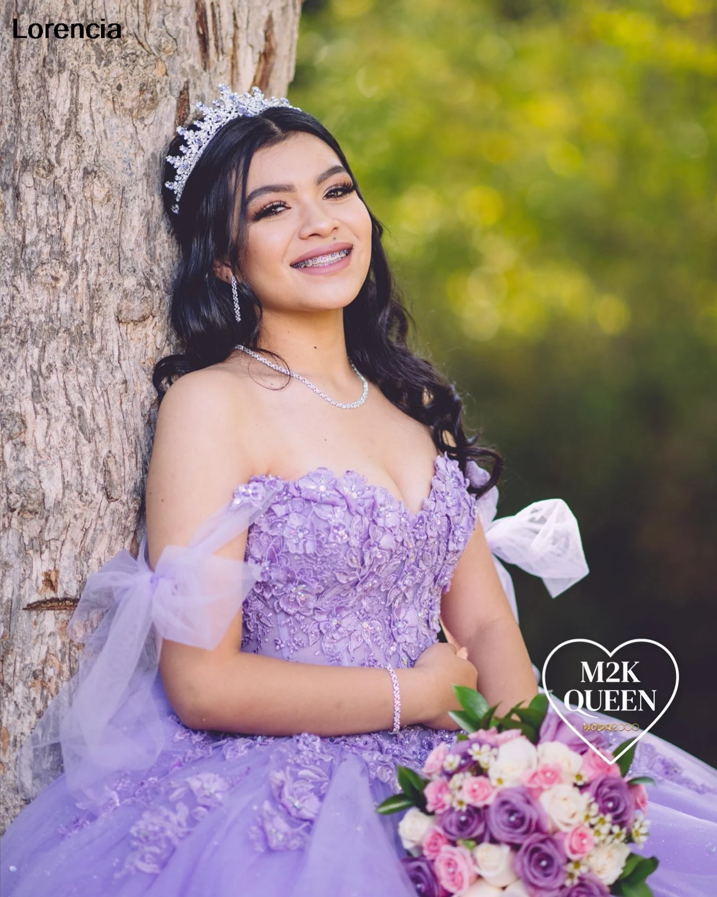 Personalizado lavanda lilás quinceanera vestido de baile renda applique frisado méxico espartilho doce 16 vestidos de 15 anos yqd970