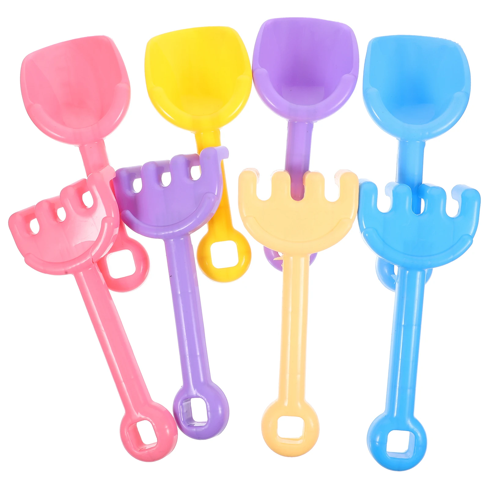 Outils de piscine de sable pour enfants, jouet de jardin, jouets d'extérieur, accessoires de pelle de plage, pelle en plastique, jardinage, râteau pour bébé, 8 pièces