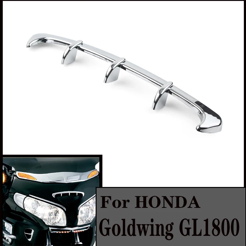 골드윙 GL1800 Chrome Motrocycle Decoration Accessories Fairing Scoop Air Vent Duct Trim For Honda Goldwing GL 1800 2001-2011