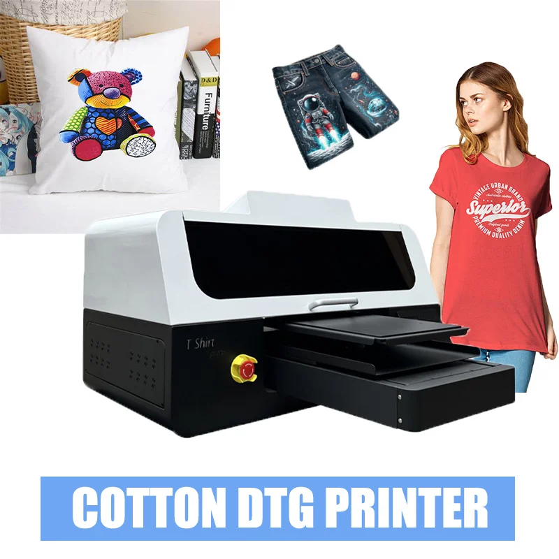 A3 High Speed DTG Printer With 2pcs XP600 T-shirt Commercial  Hoodies Bag Impresora DTG Printing Machine