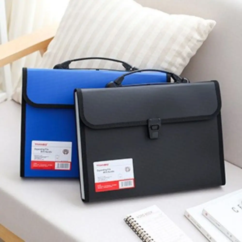 13 Pocket Business Accordion Hand Held Expanding File Document Organiser Document Bag Storage Wallet Paper Folder