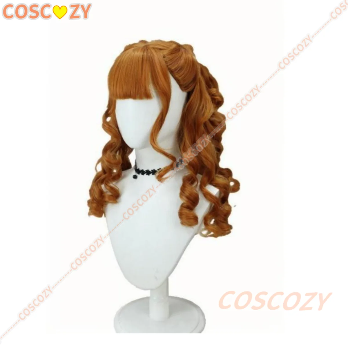 Prévente saison 2 Agnes brun cheveux bouclés fête d'halloween femmes filles fibre de cheveux synthétiques personnalisé Anime perruques