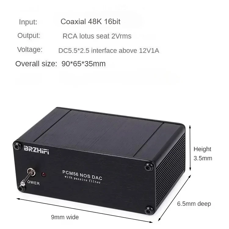 PCM56 *2 لوحة فك تشفير HIFI الكلاسيكية المحورية الرقمية إلى التناظرية الصوت DAC فك 16BIT 48K أكثر من TDA1541 DC12V