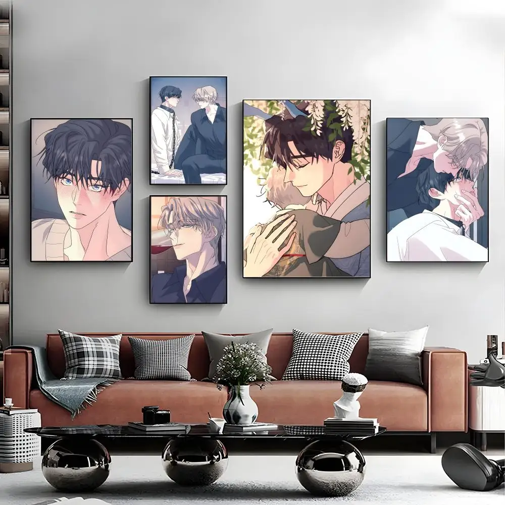 Póster complejo Omegaverse BL Manhwa Omega, lienzo, arte de pared, póster impreso, Mural decorativo, decoración del hogar, regalo sin marco