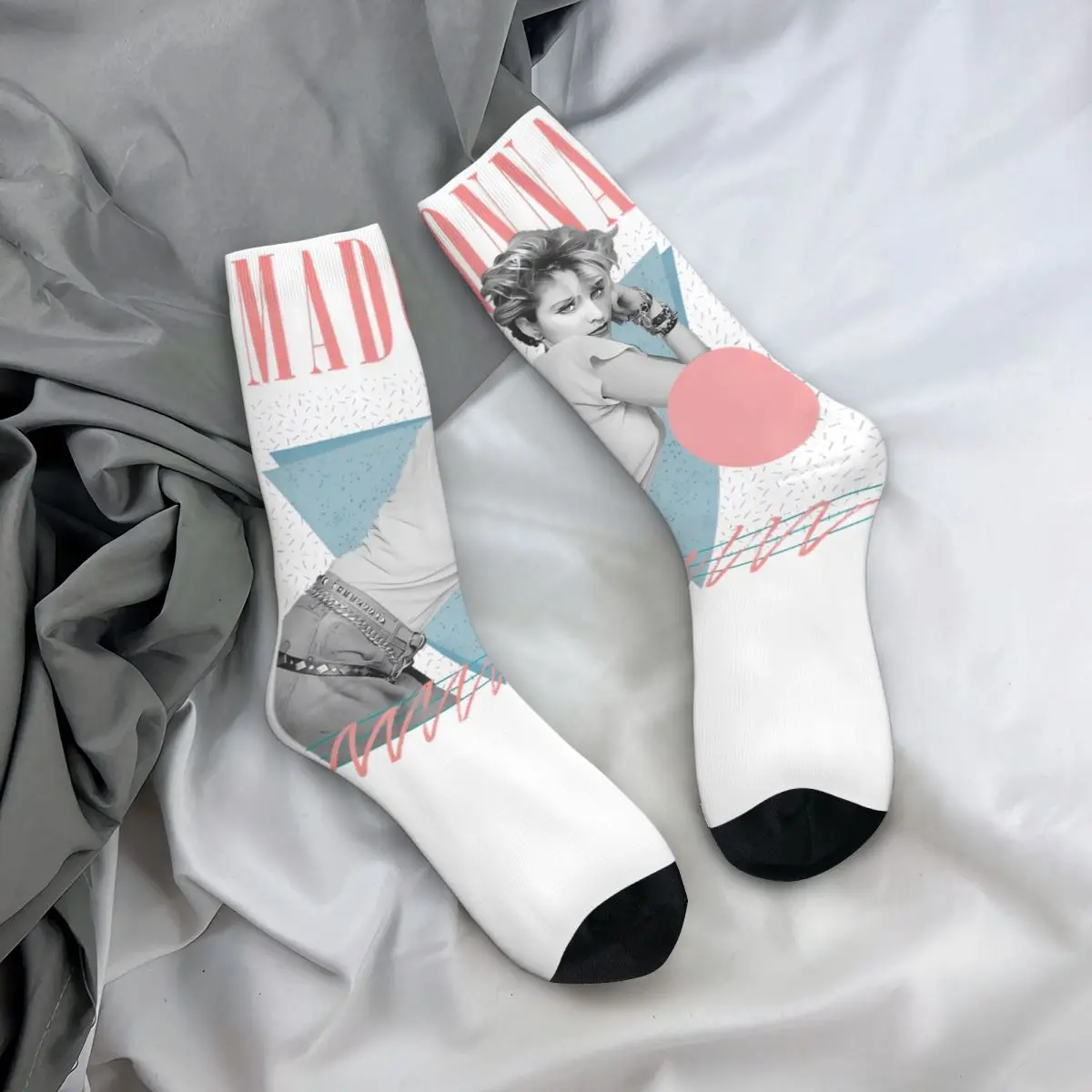 New Men Women Socks Vintage Qeen Of Pop 80s Madonna Merch Soft Love of My Life Graphic Socks All Season