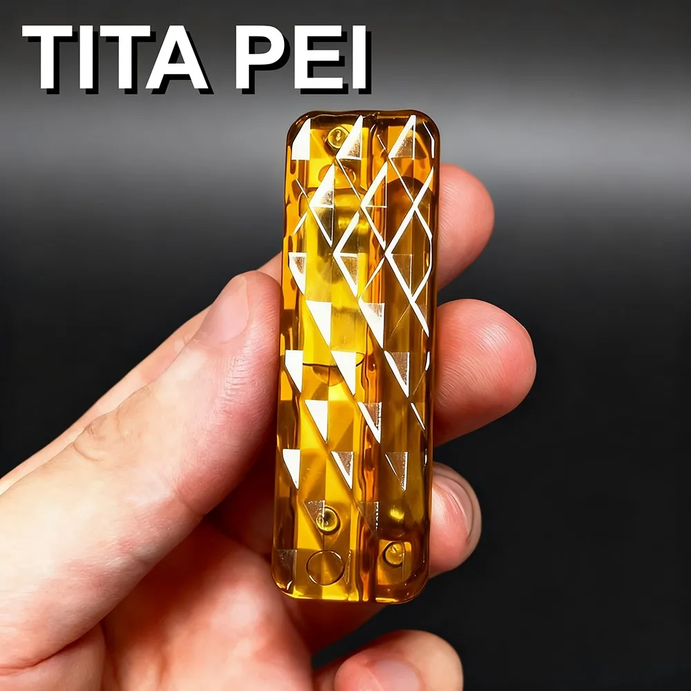 

PEL STUDIO TITA PEI Fidget Slider Stress Relief Toy Push Slider Fidget Toys For Adults Office Desk Original Design Limited 300