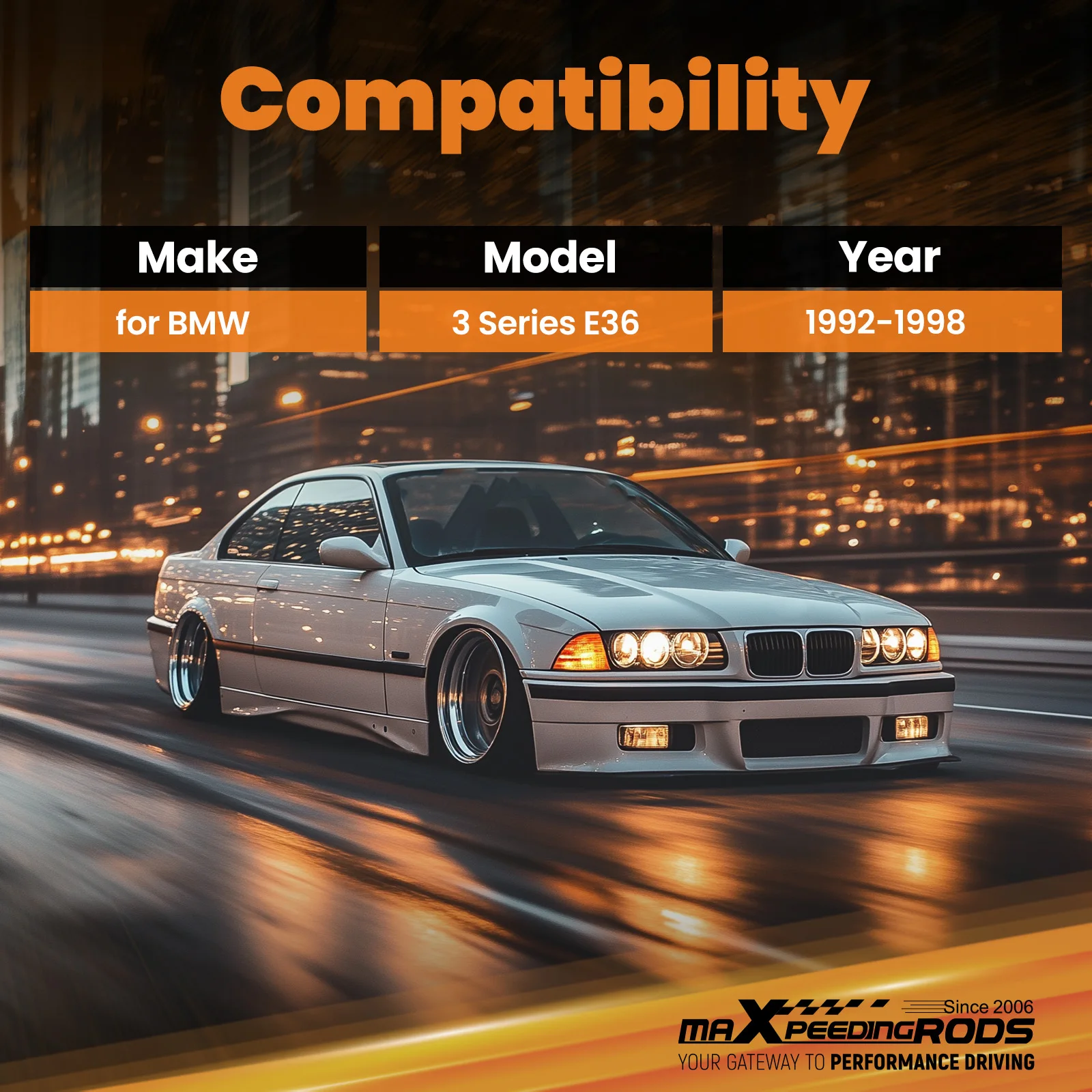 طقم دعم برج الدعامة الأمامية العلوية لسيارة BMW 3 Series E36 1992-1998 #3