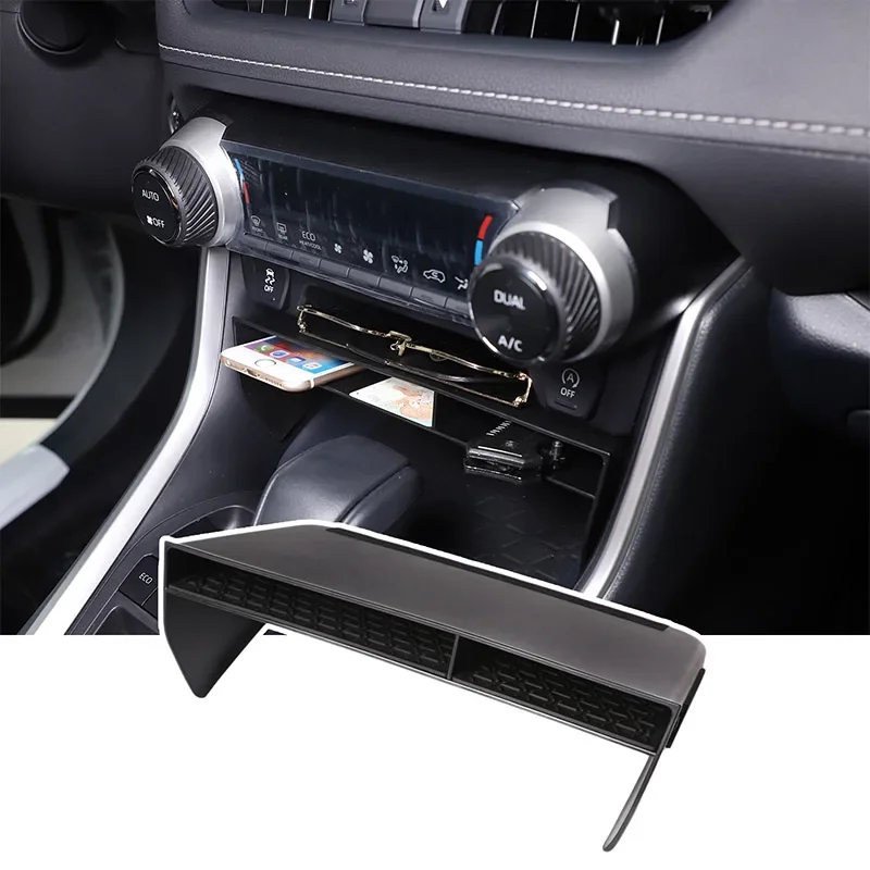 

For Toyota RAV4 2019 + Car Center Console Insert Tray Storage Box Organizer ABS Interior Accessories 1 Pcs