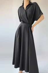Shirt Maxi Dresses for Women 2025 Black Long Tshirts Woman Dress Clothes Korean Style Outfits One-piece Harajuku Y2k Summer Xxl