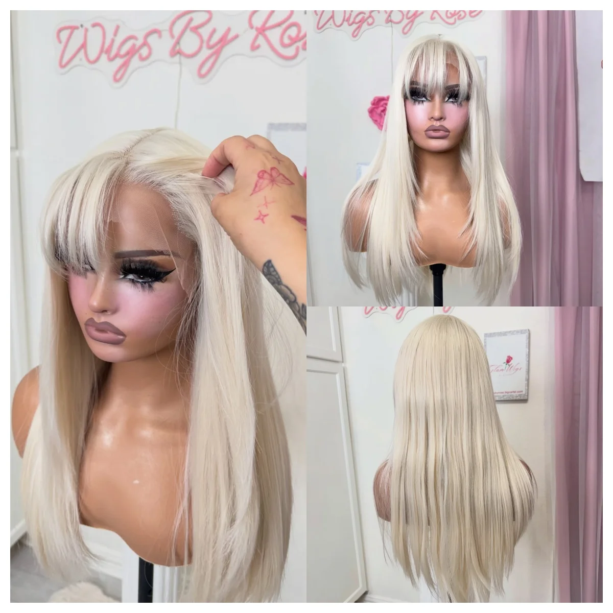 ombre-platinum-blonde-synthetic-wig-straight-lace-front-with-bangs-13x4-hd-quality-for-women-party-wear