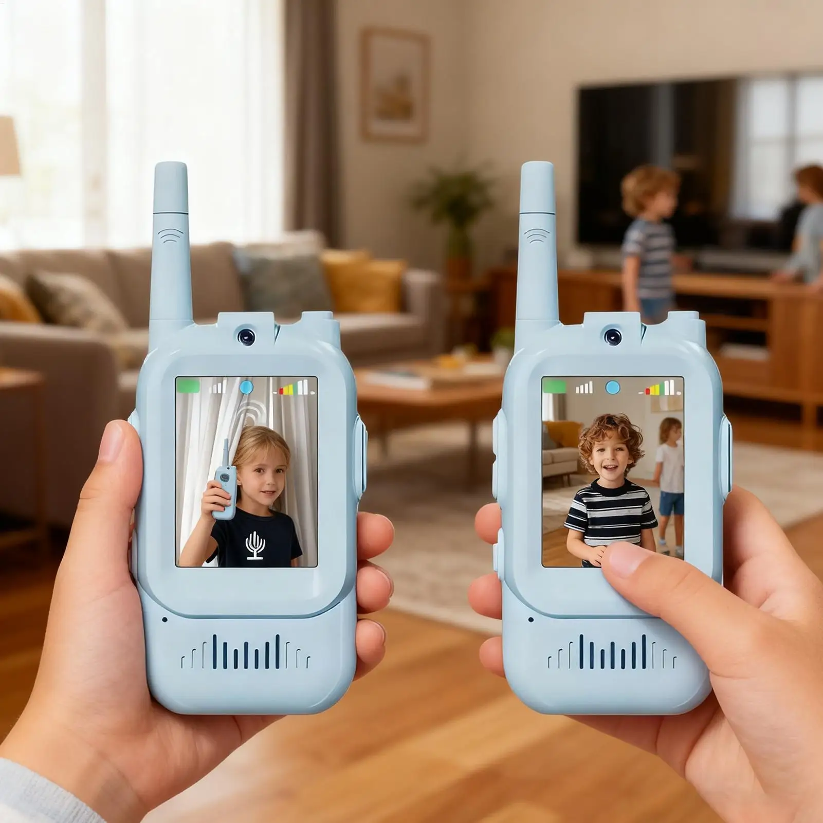 Walkie Talkie per bambini Giocattolo da esterno portatile a lungo raggio Citofono wireless per bambini per ragazzi Ragazze Bambini in campeggio esterno