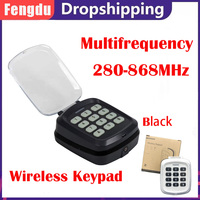 Multi-frequency 280-868MHz 280-868MHz Gate Garage Door Key Wireless Keypad Code Remote Control Door Opener