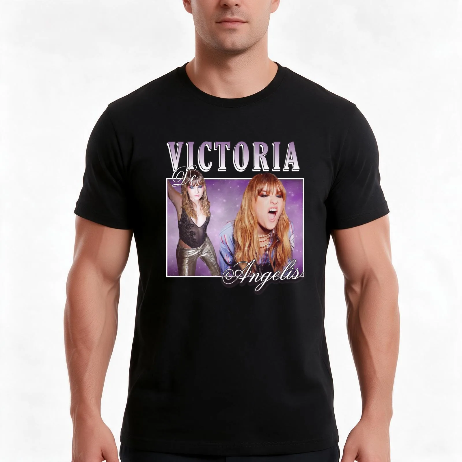 Victoria De Angelis 90's shirt T-Shirt, Summer Casual Cotton Tee, Oversized Streetwear Tops, Vintage Graphic Print, 100% Cotton