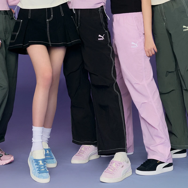 

Puma Genuine 2024 New Women's Casual Loose Straight-Leg Woven Pants 626866-01