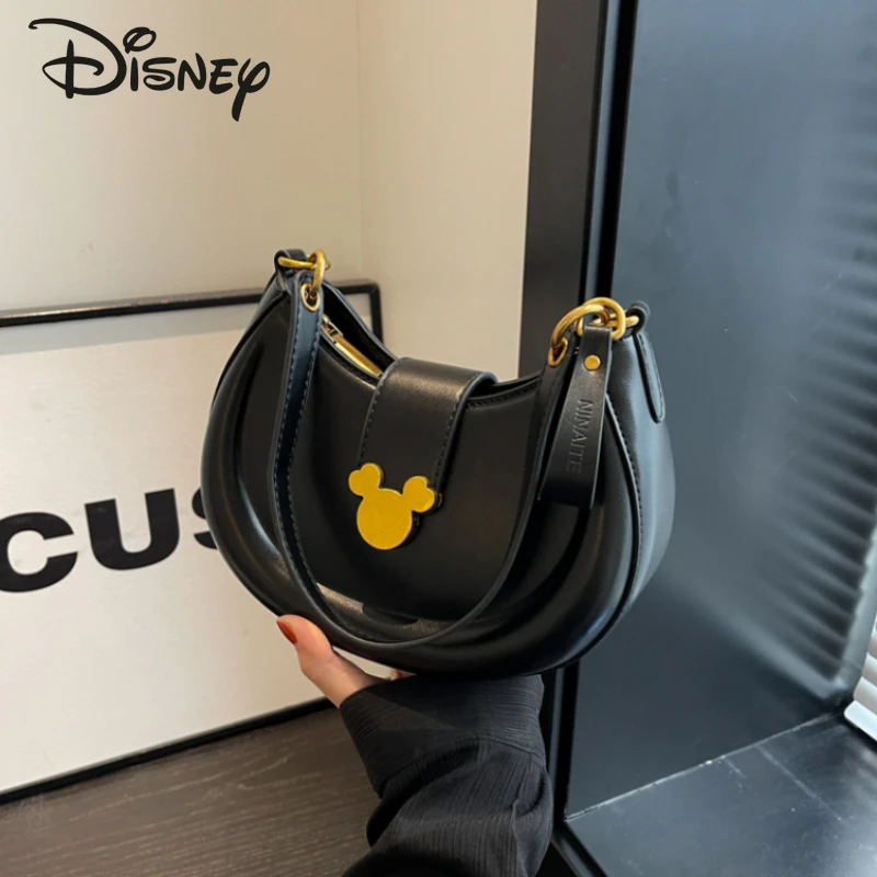 Disney Mickey\'s New Women\'s Crossbody Bag Fashionable and High Quality Underarm Bag Luxury and Versatile Women\'s Handbag