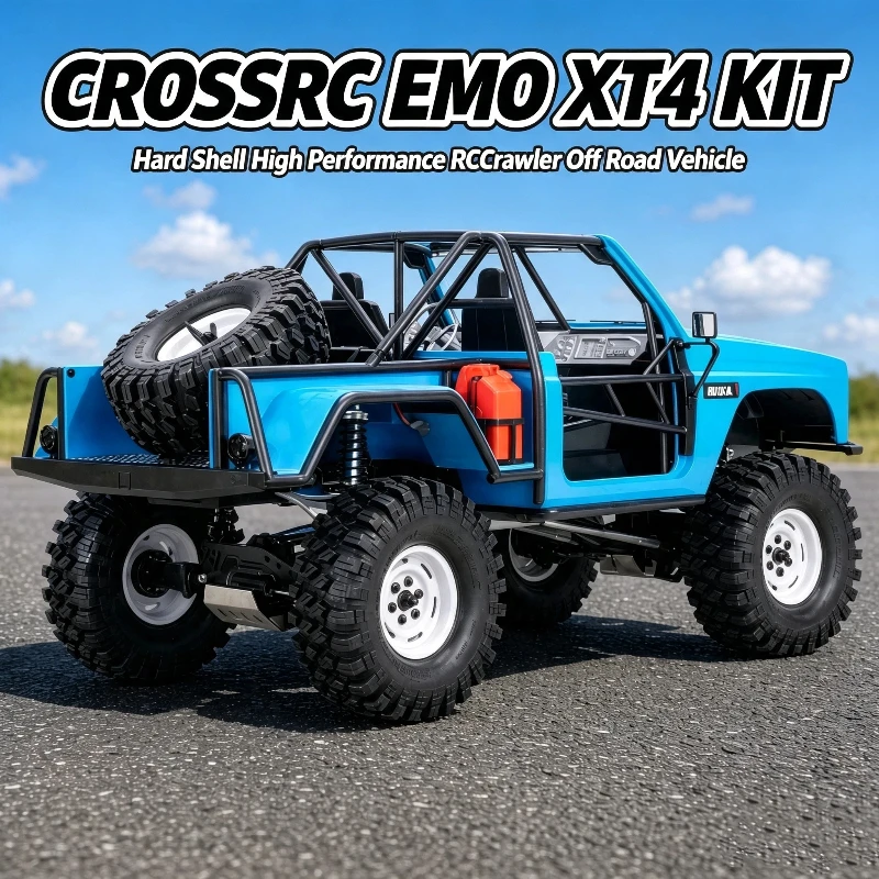 Hot CROSSRC EMO XT4 KIT Hard Shell High-Performance Remote Control Electric Two-Speed Climbing Off-Road Vehicle Simulation Model