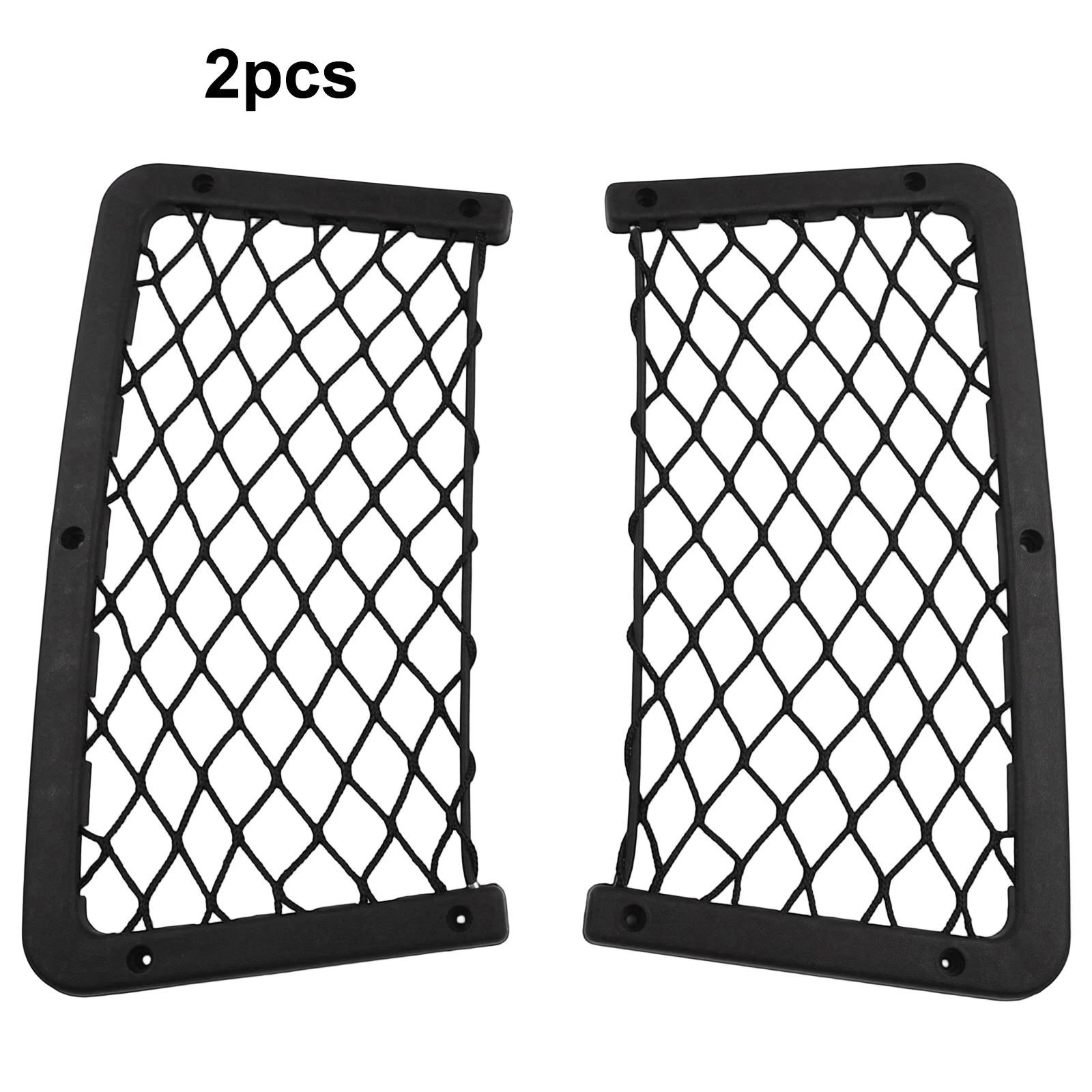 Car Seat Organiser Storage 2PCS Elastic Mesh Holder Rack for Magazines Maps Toiletries Suitable for Camper Vans and RVs