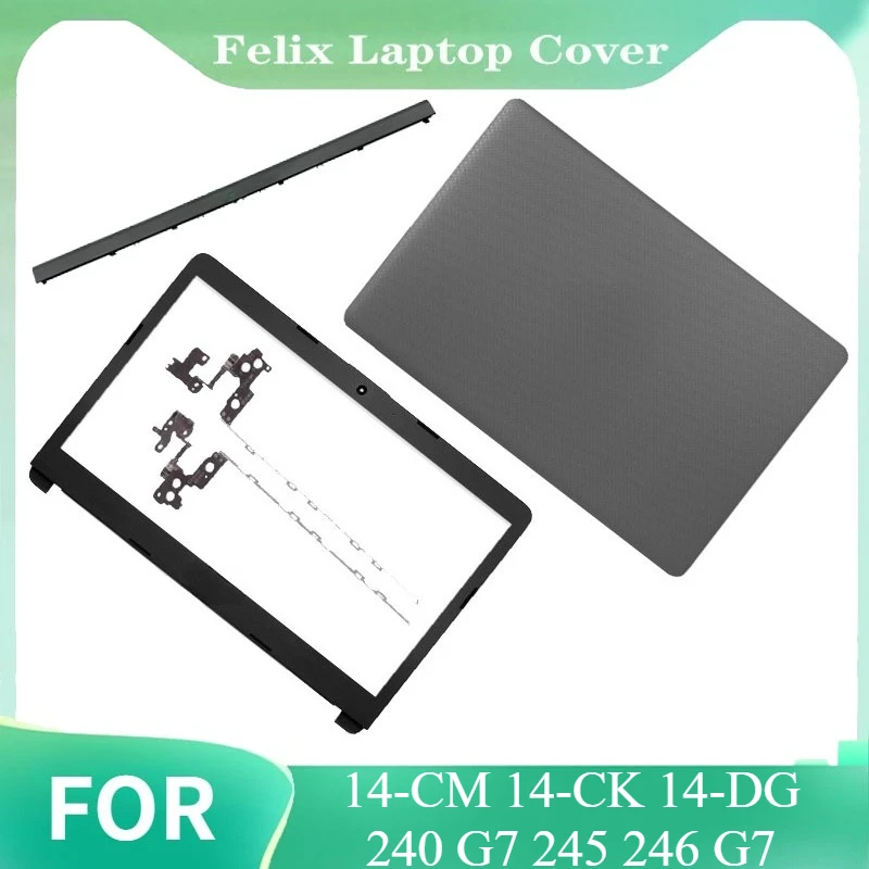 

For 14-CM 14-CK 14-DG 240 G7 245 246 G7 New Laptop LCD Back Cover/Front Bezel/Hinges Gray L44056-001