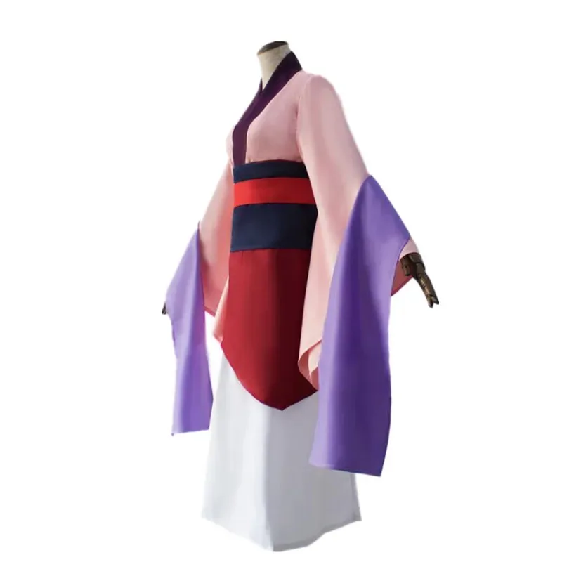 Mulan Movie Costume for Women, Red and Blue Princess Dresses from Drama, Halloween Cosplay for Adults, Hua Mulan