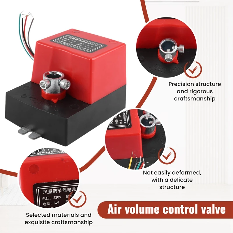 Air Damping Valve Ac220v Electric Duct Electric Damper Actuator For Ventilation Valves With Signal Feedback