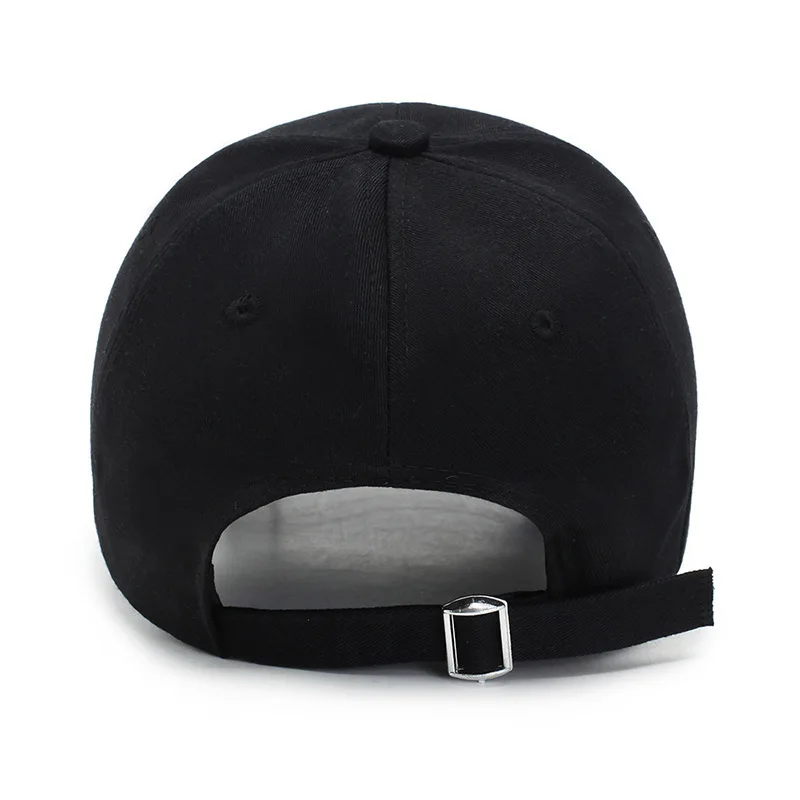 Unisex Fashion Baseball Cap Solid Color with Ring Sun Protection Casual Cap Adjustable Four Seasons