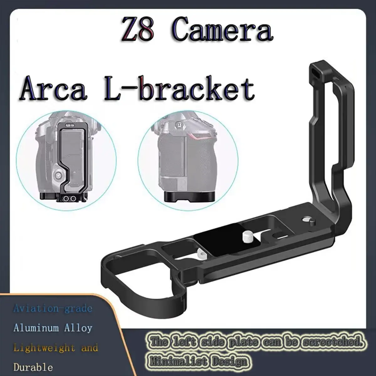 618 Mega Sale-Extendable Arca L-Bracket with Dual Arca Style Plate Fixing Column Battery Compartment Trigger for Z8 Camera