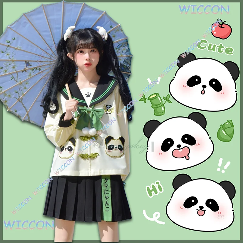 

MoeMi Women School Uniform 2025 New Cute Kindergarten Panda JK Uniform Girl Cosplay Japanese Harajuku Style Fashion Halloween