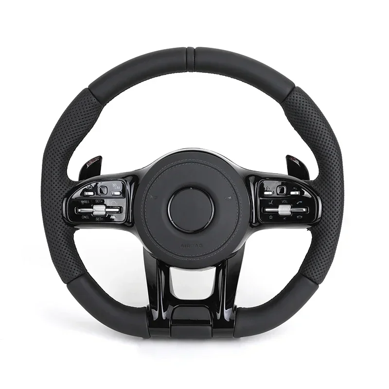 With Piano Black Trim Volant Lenkrad Steering Wheel for Mercedes Benz W204 W205 C217 C300 GLC Coupe X253 C253 W222 S550 C63 AMG