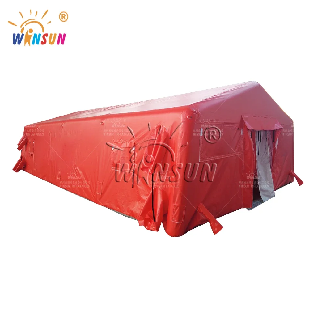 PVC Easy To Build Emergence Rescue Fire Isolation Rescue Air Tent Fire Big Inflatable Tent for Sale