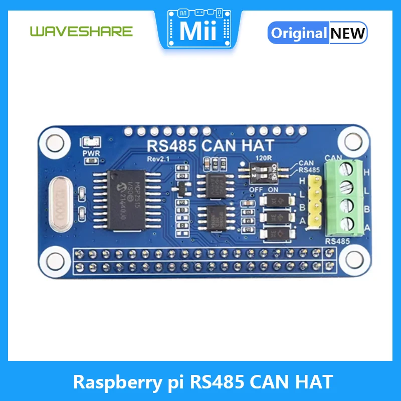 Raspberry pi RS485 CAN HAT, UART communication module Allows Stable Long-Distance Communication via RS485/CAN Zero W 3B+ 4B