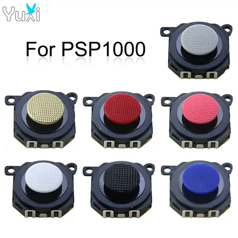 YuXi 3D 아날로그 조이스틱 버튼 엄지 스틱 캡 교체 PSP 1000 PSP1000 콘솔 게임 액세서리