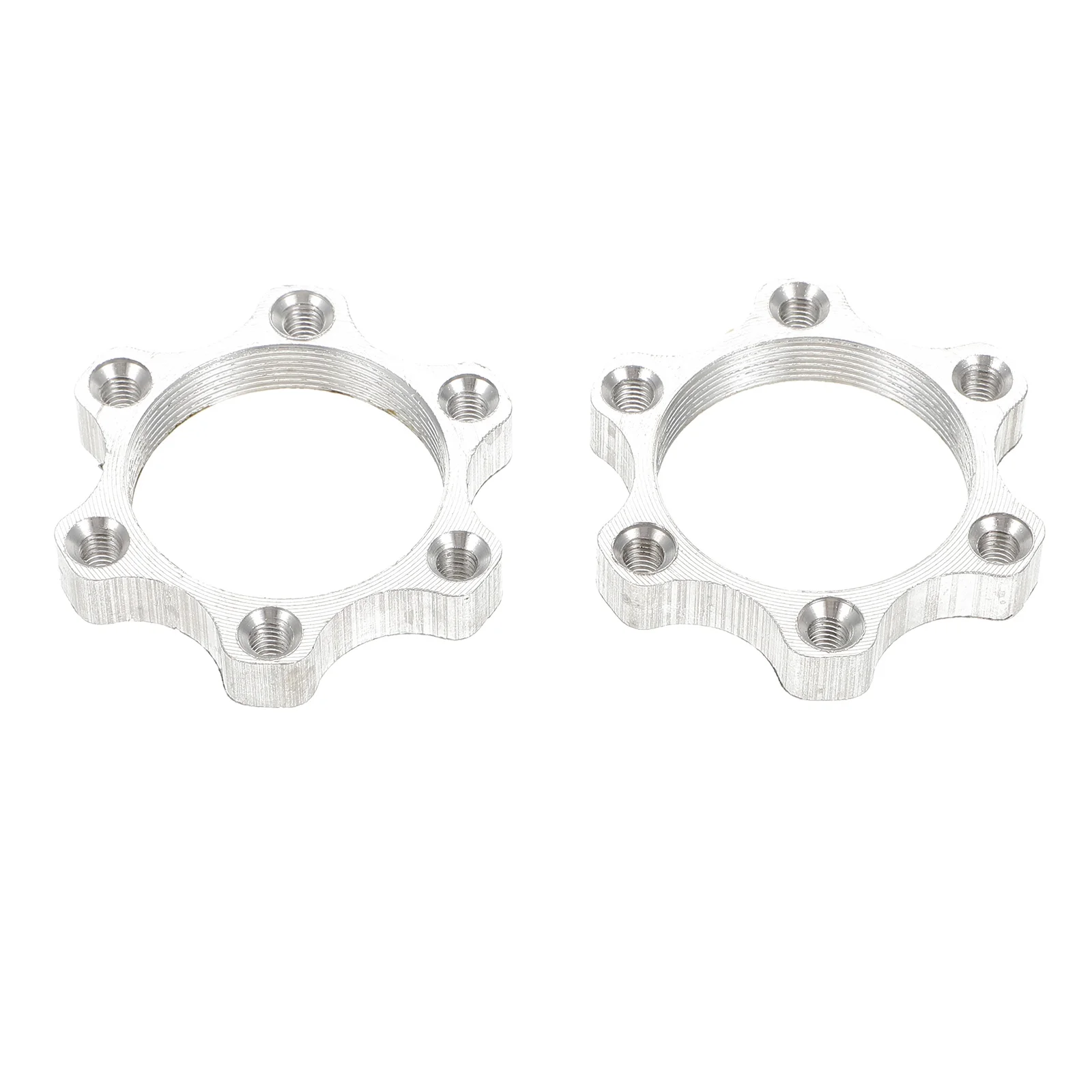

2 Pcs Disc Brake Bicycles Accessories Seat Bike Hub Adapter Aluminum Alloy Hubs