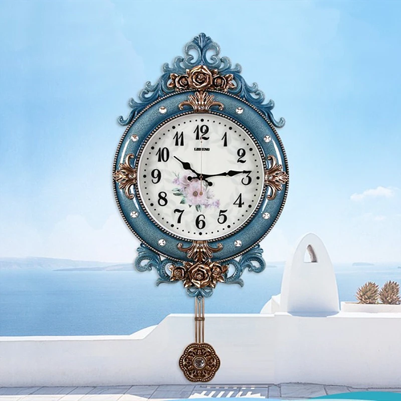 

Quartz Design Wall Watch Funky Art Luxury Quiet Pendulum Wall Clock Living Room European Stylish Duvar Saati Wall Decoration