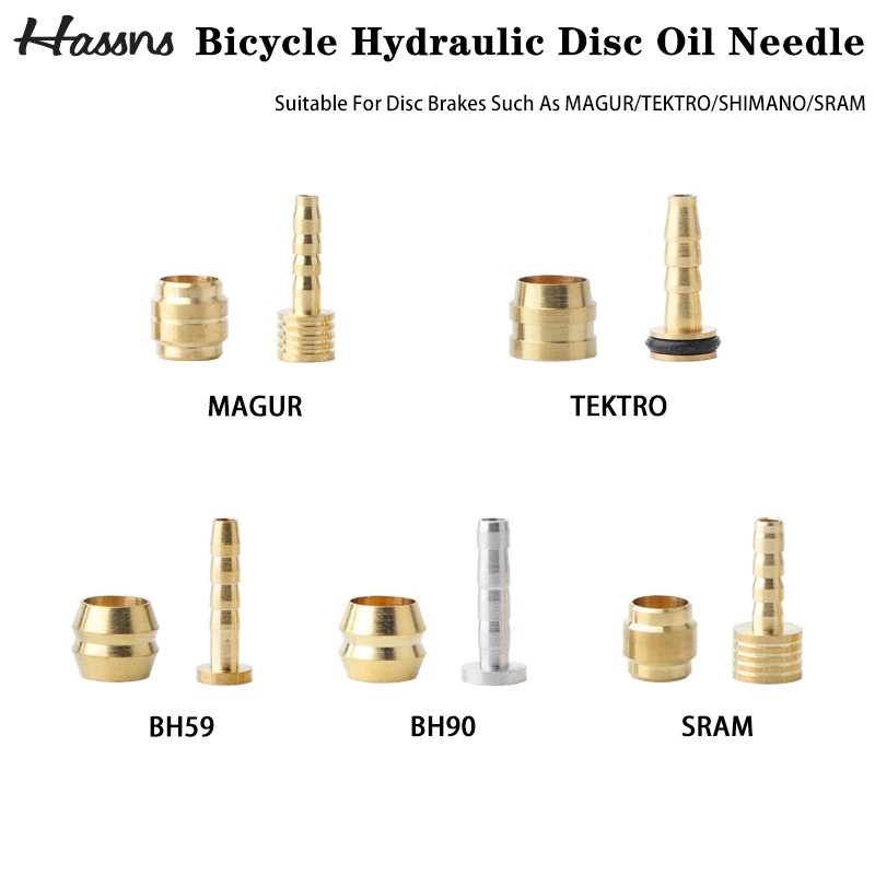 

HASSNS Bicycle Hydraulic Hose Barb Olive Insert Bike Brake Oil Needle Connector Olive Head Hydraulic Hose Fitting For Shimano