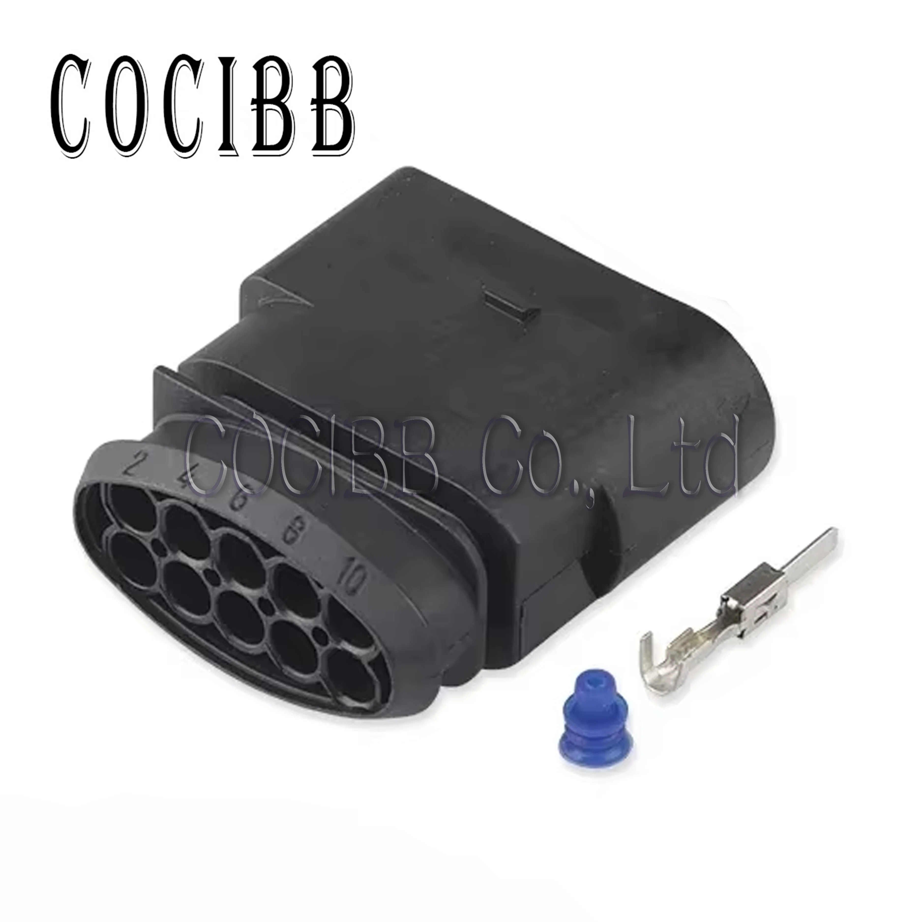 

1 Set 10 Pin 1J0973835 1J0973735 3.5mm Auto Temp Sensor Plug Waterproof Headlight Socket Deflation Valve Connector For VW Audi