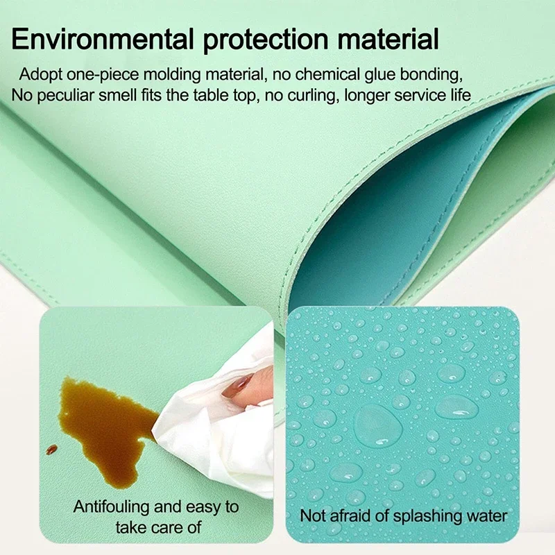 【Fast Delivery】Waterproof Leather Desk Mouse Pad Desktop Table Mat Anti Slip Laptop Computer Games Mouse Pad
