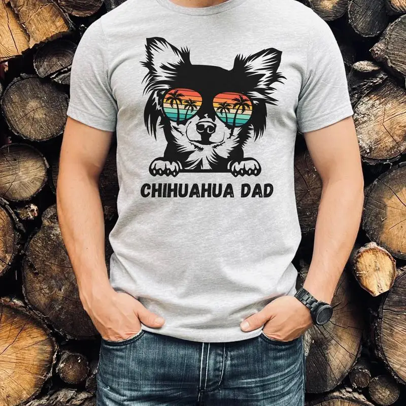 

Chihuahua Dog Dad T shirt Owner Mens