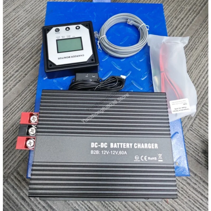 12V 60A Intelligentes DC-DC Batterieladegerät mit Bluetooth-Funktion, Automatisches Ladegerät für Wohnmobile, Camper, Yachten und Marinefahrzeuge