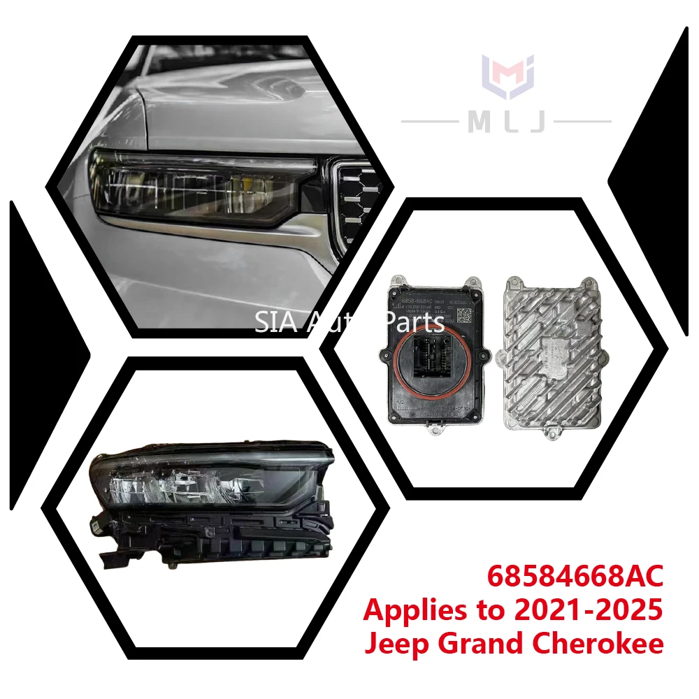 

NEW Suitable For 2021-2025 Jeep Grand Cherokee 68584668AC Headlight Module LED Headlight Driver Module Angel Eyes