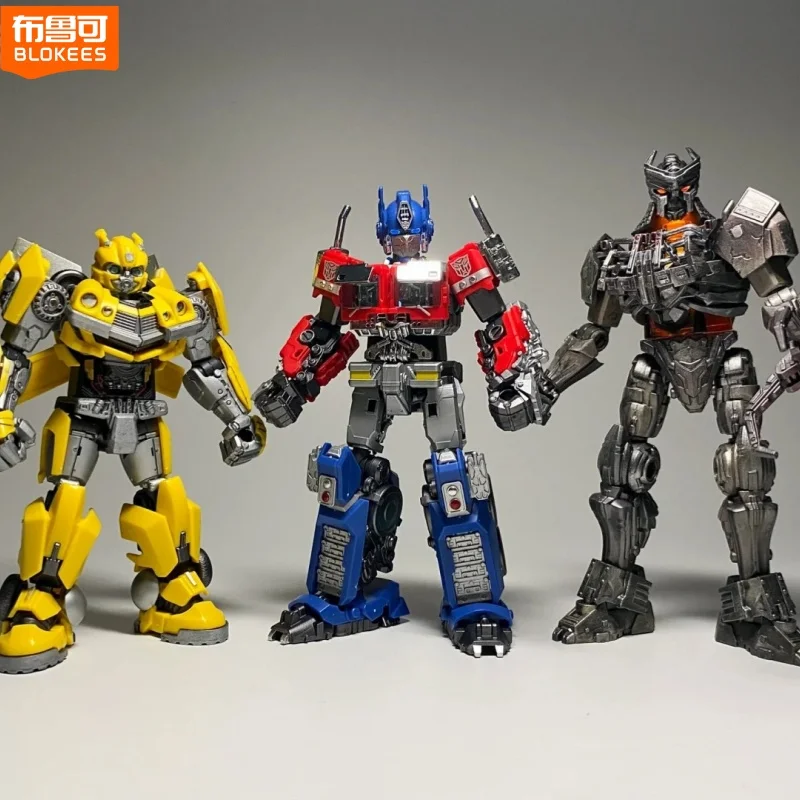 BLOKEES Transformers Optimus Prime Bumblebee Genuine Captain Orangutan Assembly Model Toys Battle Damage Beyond Edition Gifts