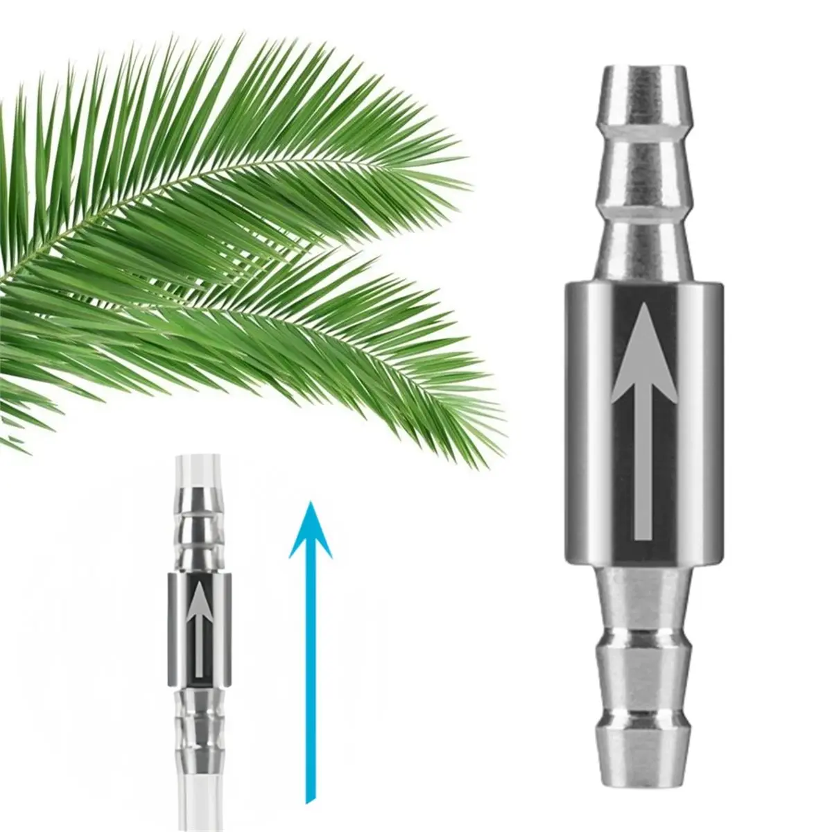 (A02R] 2pcs Dioxide Cylinder to CO2 System Diffuser Check Valve for CO2 Equipment Non Return Water 4mm Aquarium Water Valve