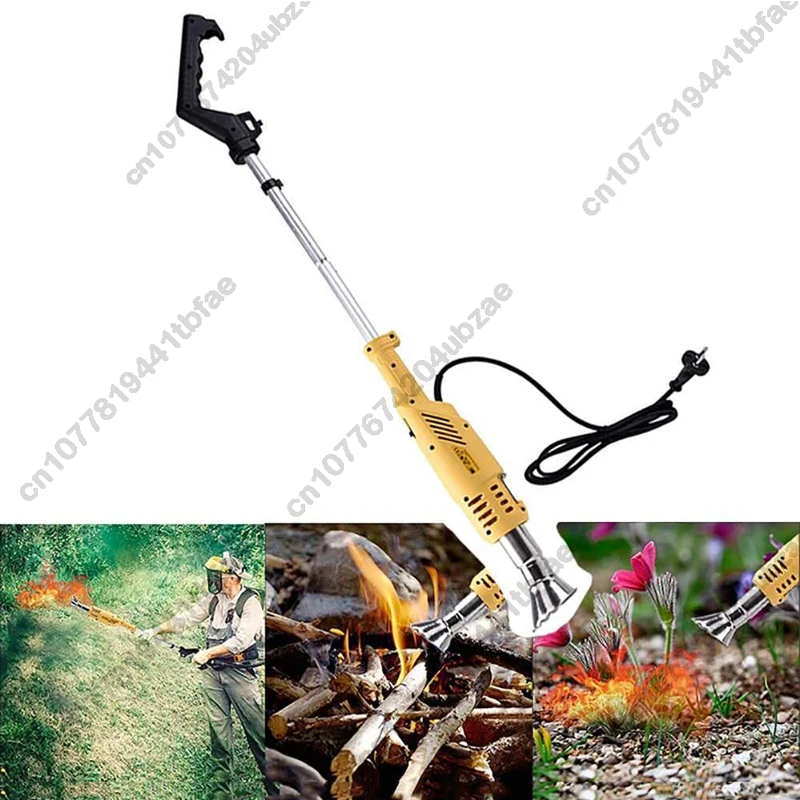 電気式熱除草機-2000w-除草バーナー-電動芝刈り機-熱風除草器-最大650℃-°-c-草刈りツール-火炎除草剤