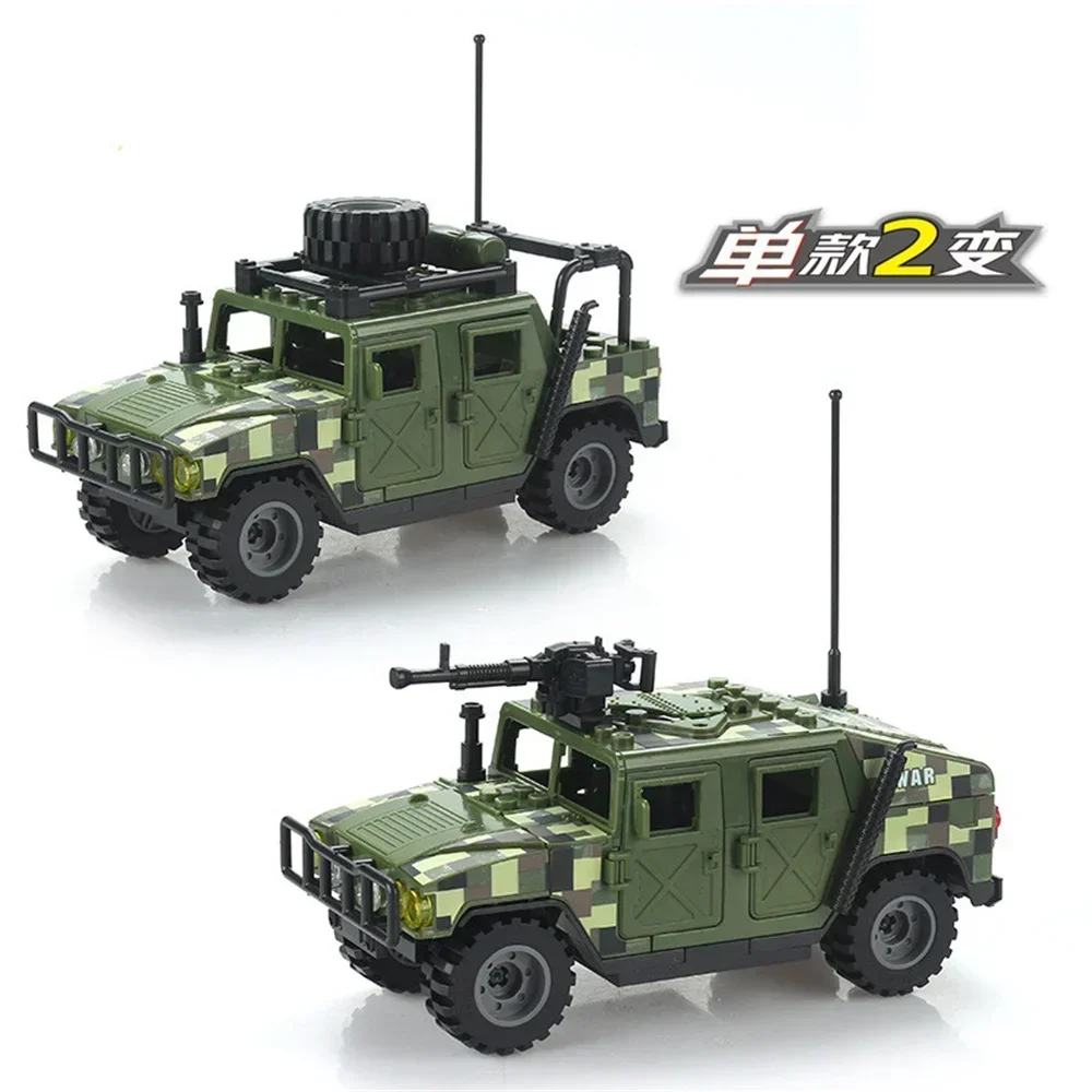 Army soldiers Special police Special forces armored vehicle DIY model building blocks brick toy gift