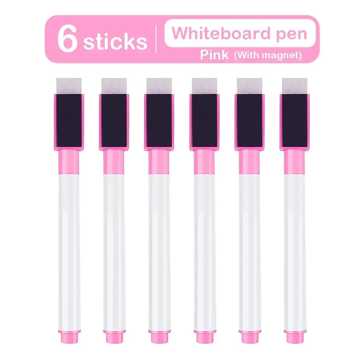 8 stuks magnetische uitwisbare whiteboard-pen kleuropties schoolbord notitienummering briefpapier voor kantoor klaslokaal onderwijsbenodigdheden