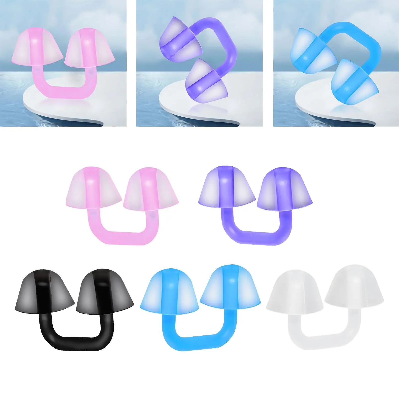 

Floating Nose Plugs In Nose Swimming Nose Clip Trainer Aid Comfortable Nose