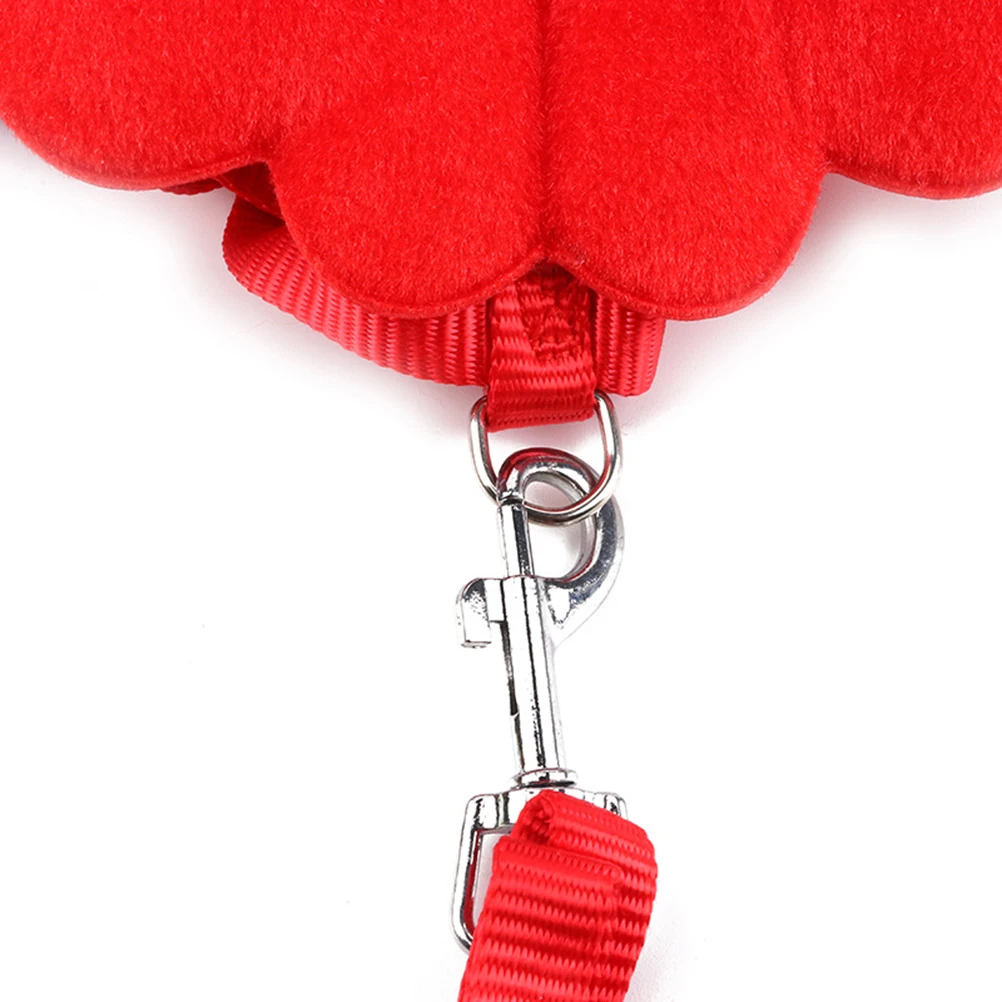 

Pet Leash Collar Strap Kitten Leash H Shaped Cat Hauling Cable Size S Red Integrated Design Comfortable Feel Traction