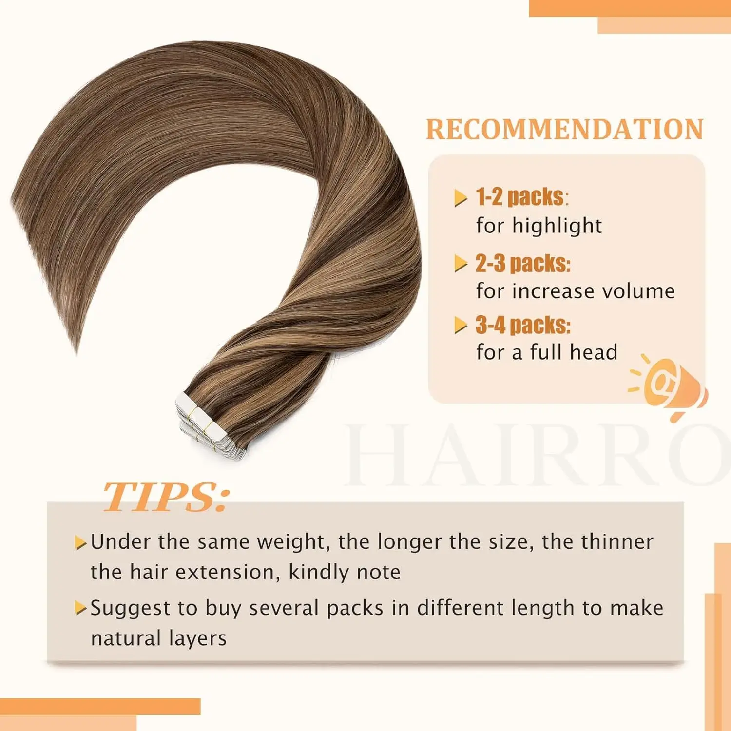 Cinta en extensiones de cabello humano, cinta en cabello humano Real, 20 gramos, 20 piezas, pegamento en extensiones de cabello, Color #4P27 para mujer