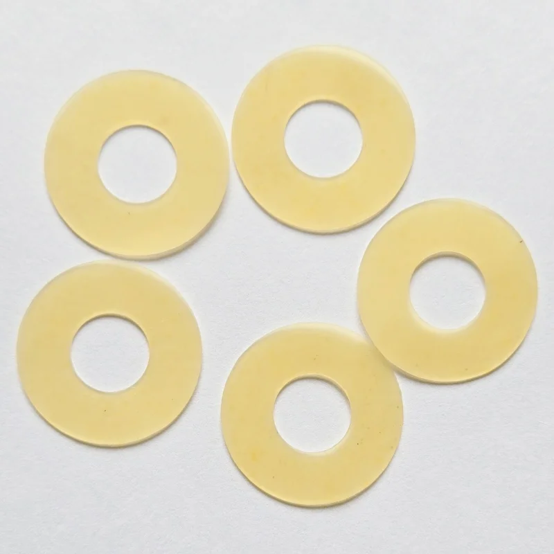 LAYON 200PCS Rubber Sucker White 30*13*0.5mm Yellow Good Quality Sucker