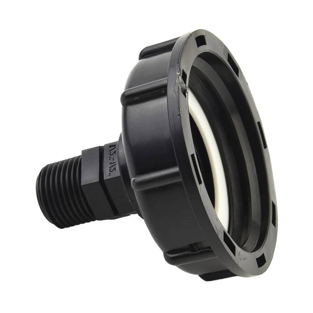 IBC Tank Connector 60mm Coarse Thread Adapter with Female 2 and 3/4 Hose Ends for Garden Hose Connection to Standard IBC Tanks